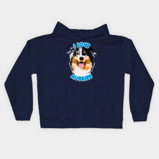 I Love Aussies Kids Hoodie